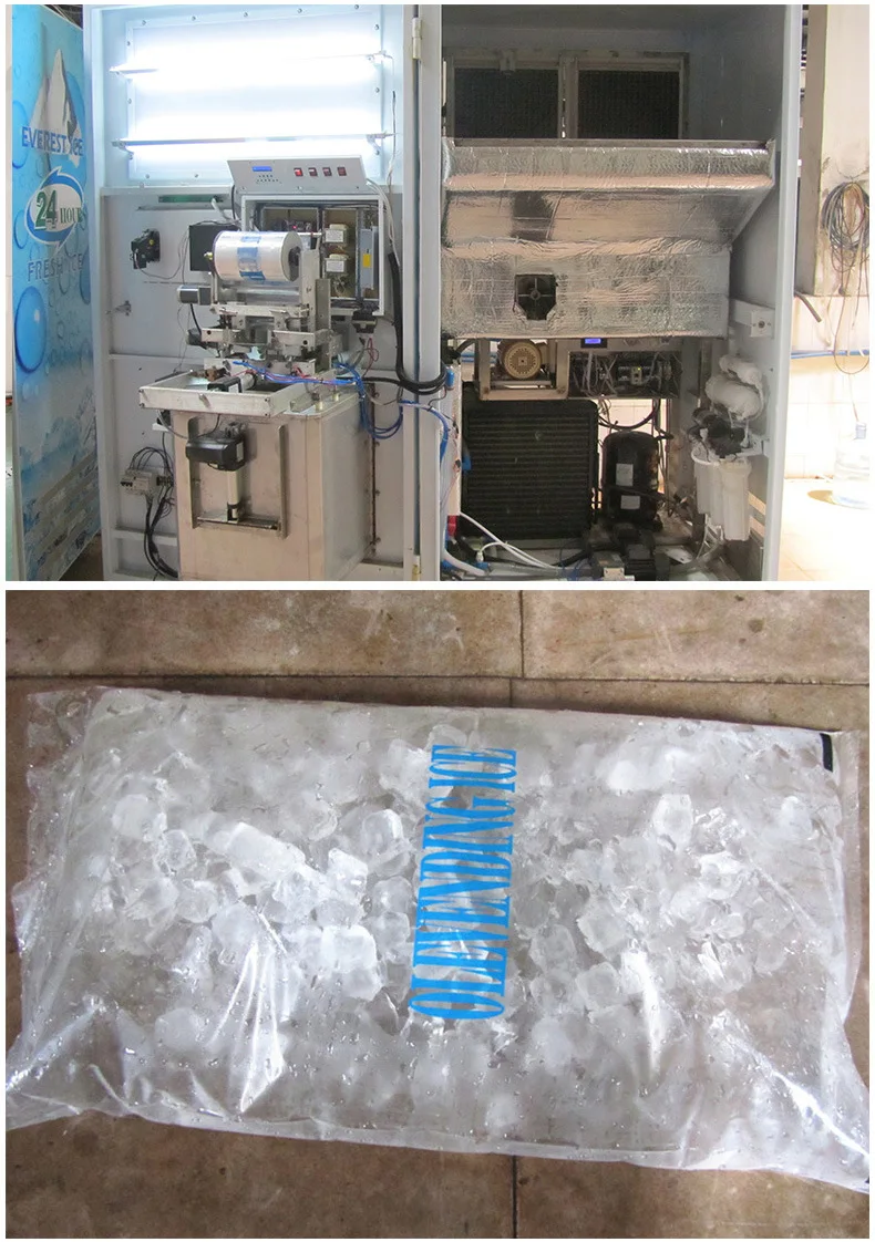 Distributore automatico di sacchetti per cubetti di ghiaccio automatico per esterni, distributore automatico di sacchetti per cubetti di ghiaccio, affari in vendita