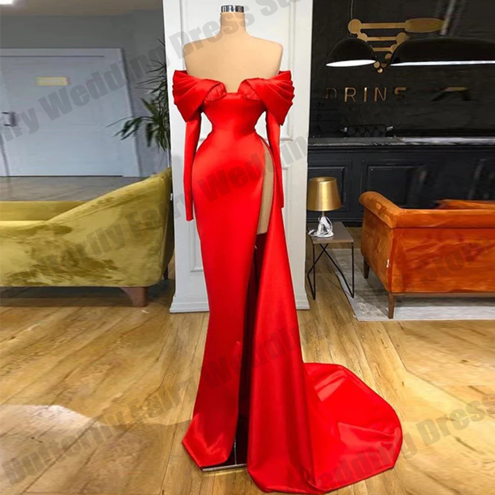 

Off Shoulder Ladies Elegant Luxury Evening Party Dresses Bespoke Women Formal Occasion Gowns Suitable Ceremony Dress On Request