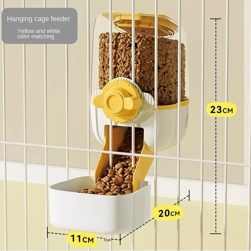 Candy-Colored Large-Capacity Hanging Cage Water Dispenser for Pet, Dog Cage Hanging Kettle, Automatic Drinking Water Feeder