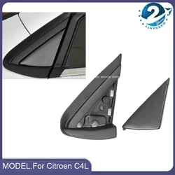 Front Left & Right Window Triangle Plate Side Mirror Corner Triangl Garnish Cover Panel For Citroen C4 C4L 2012 2013 2014 2015