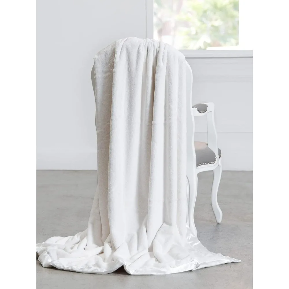 

Luxe Throw 45" x 59", Skin Friendly, Hypoallergenic, Ultra Soft & Snuggly is a perfect piece for a modern and stylish hom