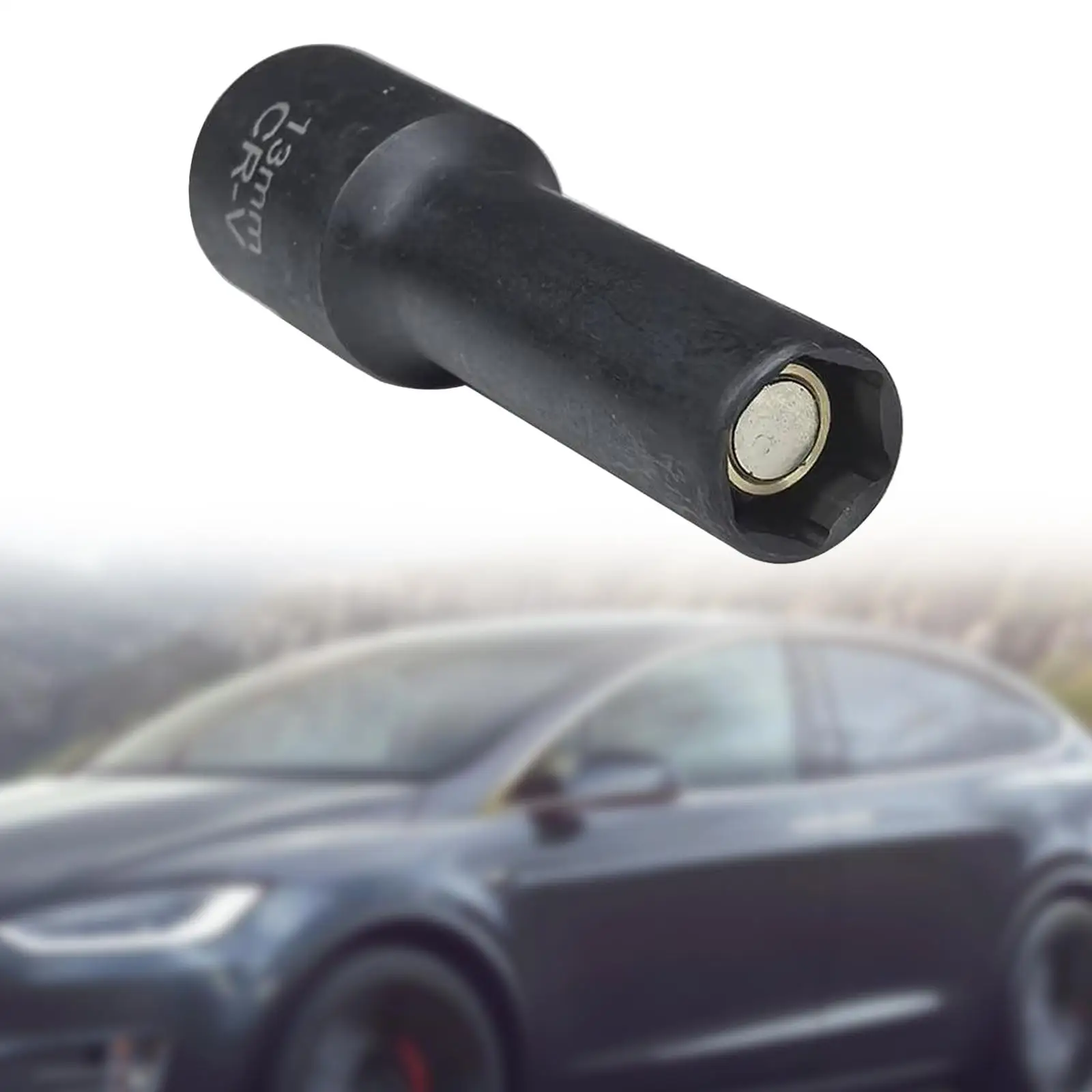 Deep Socket Strut Nut Wrench 13mm Steel 6 Point Tool for Tesla Model 3 Shock Absorber Removal