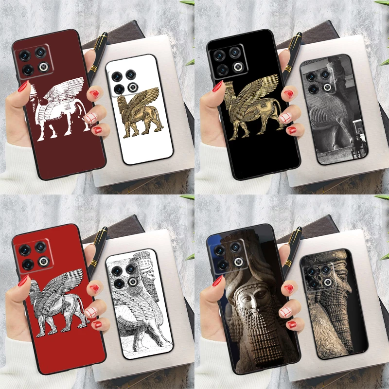 Lamassu Assyrian Winged Lion Phone Case For OnePlus 13 12 11 9 10 Pro 13R 12R 8T 9RT 10T 10R Nord 4 CE 2 3 Lite N20 N30