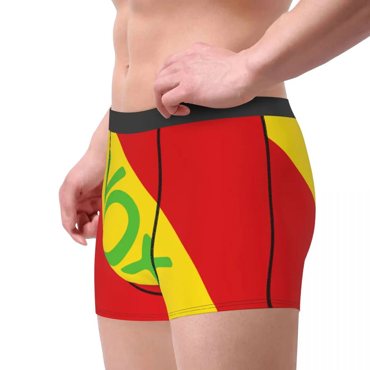 Custom Spain Flag Vox Underwear Men Stretch Spanish Political Party Boxer Briefs Shorts Panties Soft Sexy Underpants For Homme