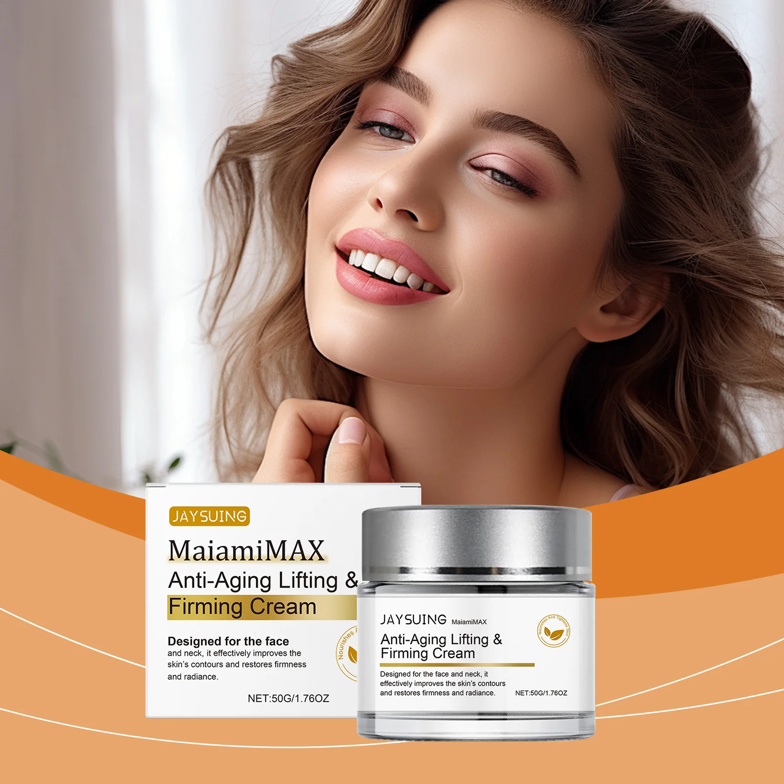 

Firming Facial Cream Anti-Aging Tighten Smoothes Face Fade Fine Lines Spots Improve Dry Skin Shrink Pores Deep Hydrating Cream