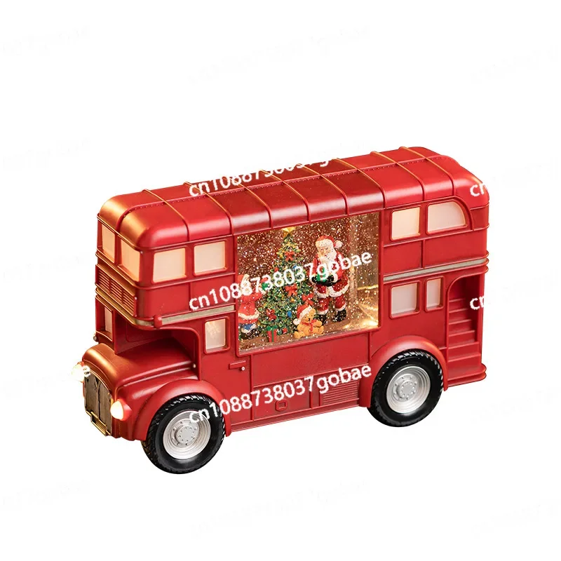 Christmas Bus Santa Claus Ornaments Crafts Christmas Tree Snow Snowflake Ornaments Birthday Gifts