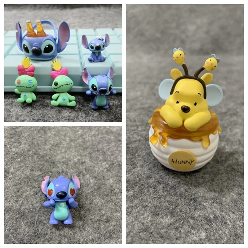 7 adet/grup Disney sevimli dikiş şekil Mini modeli hediye oyuncaklar dekoratif süs PVC güzel bebek parti biblo çocuklar noel hediyesi