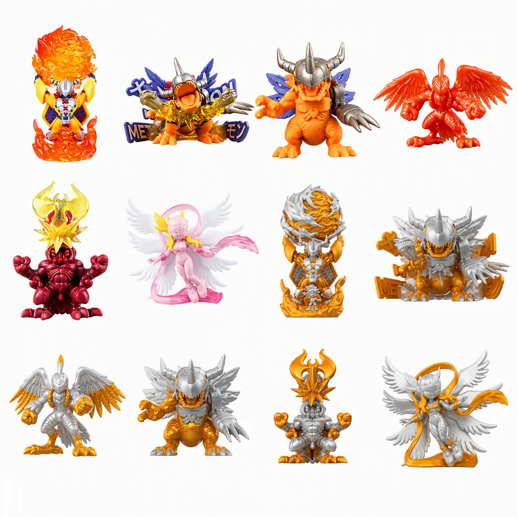 Kayou Digimon Agumon Birdramon Angemon Rubber Figurine Dimensional Evolution Series Anime Character Model Decoration Collection - view 2