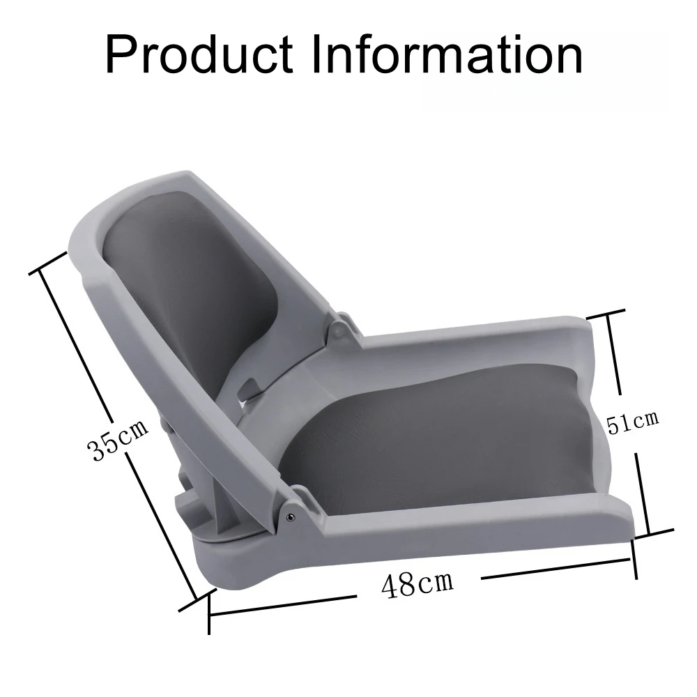 Foldable waterproof and sunscreen seat cushion, rubber boat charging boat seat, fisherman's seat for boats