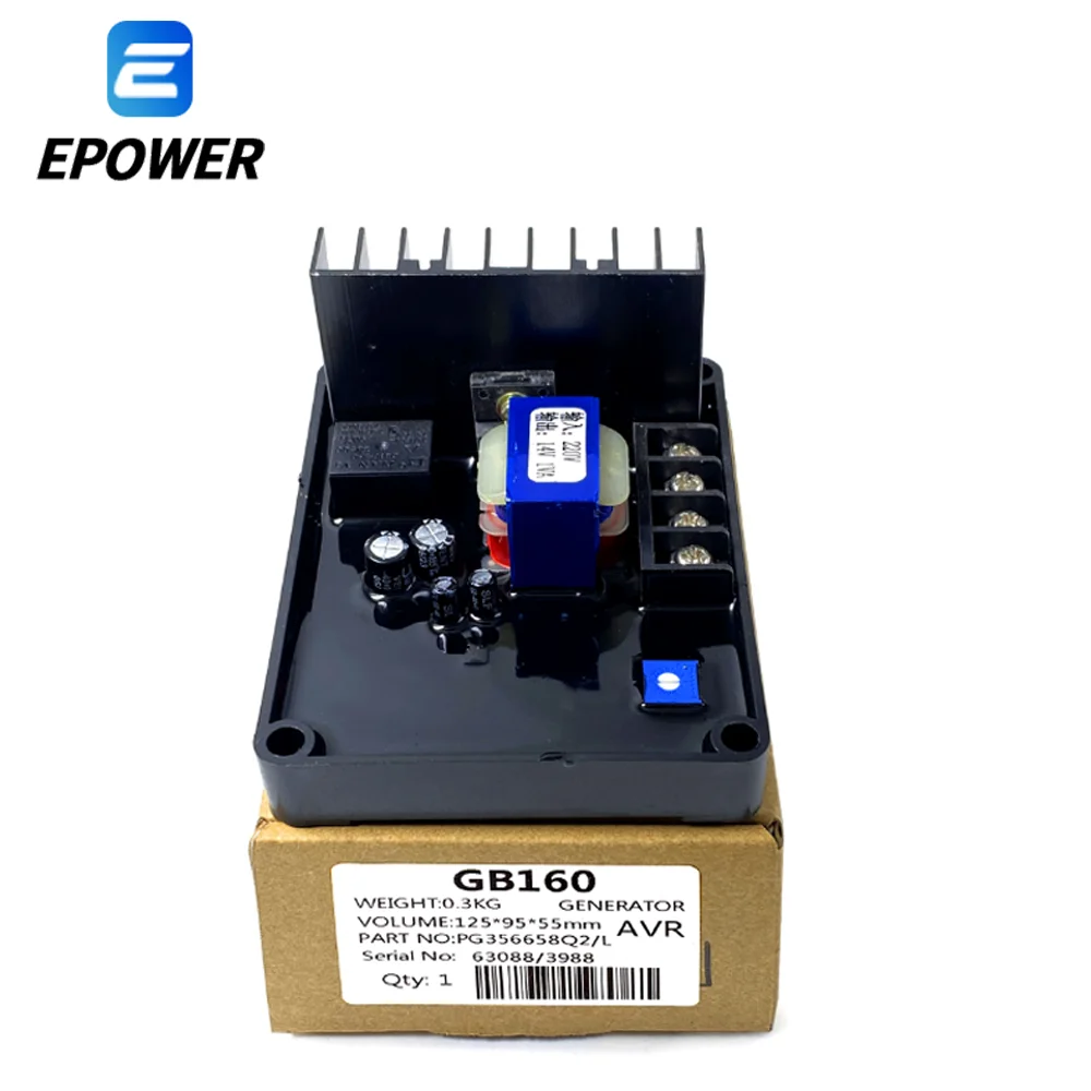 GB160 220V 30KW Generator Stabilizer AVR Automatic Voltage Regulator Brush Diesel Alternator Current Adjustable