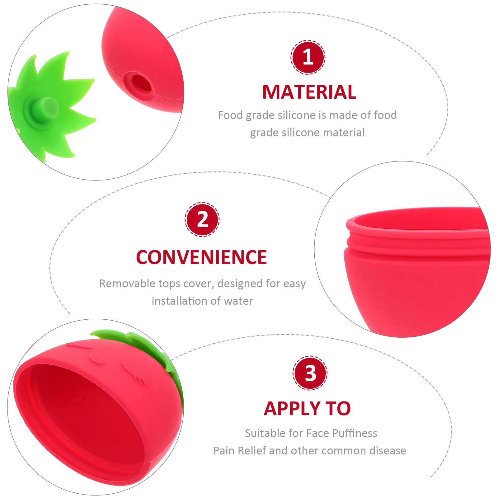 

for Face Silicone Ice Mold Facial Massage Tool for Skin Care Pore Shrinking Morning Swelling Relief Face Massager