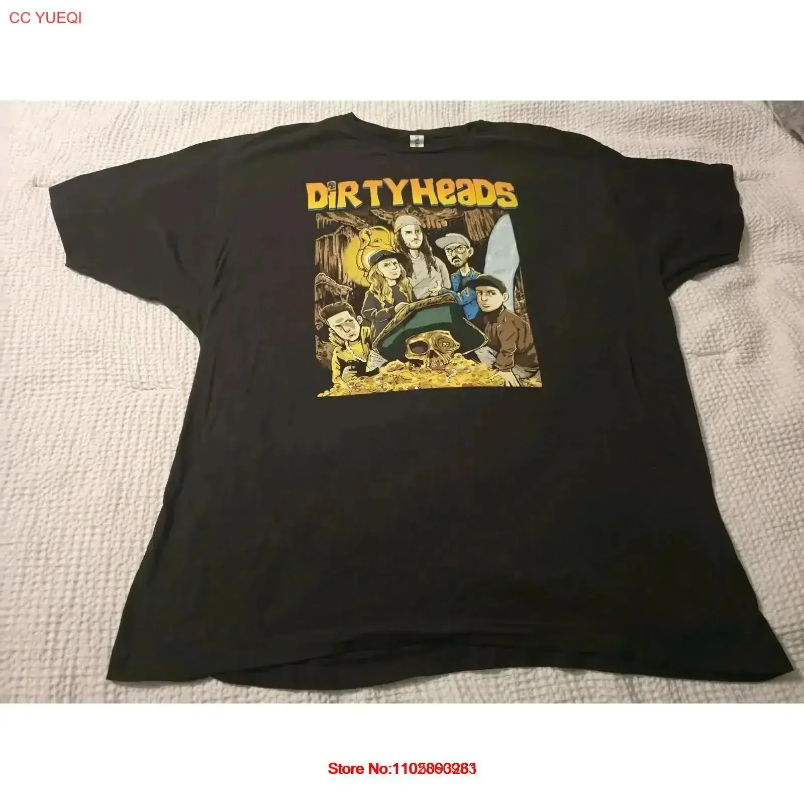 

Черная футболка Dirty Heads Concert, лето 2024, размер XXL, винтажная стильная стильная удобная дышащая уличная одежда с рисунком