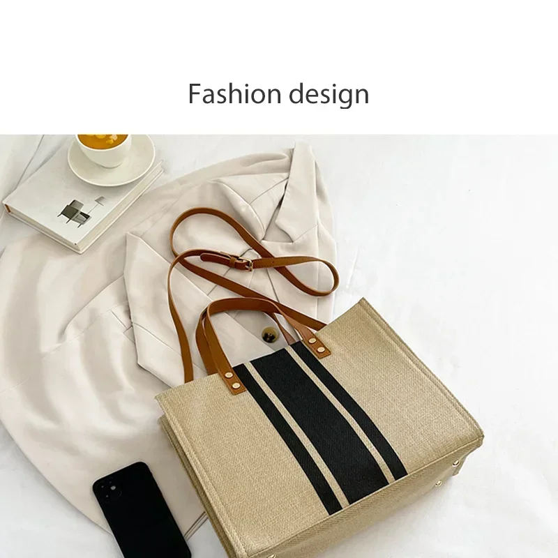 Women's Canvas Handbag Office Briefcase Commuter Crossbody Bag Fashion Large Capacity Bag