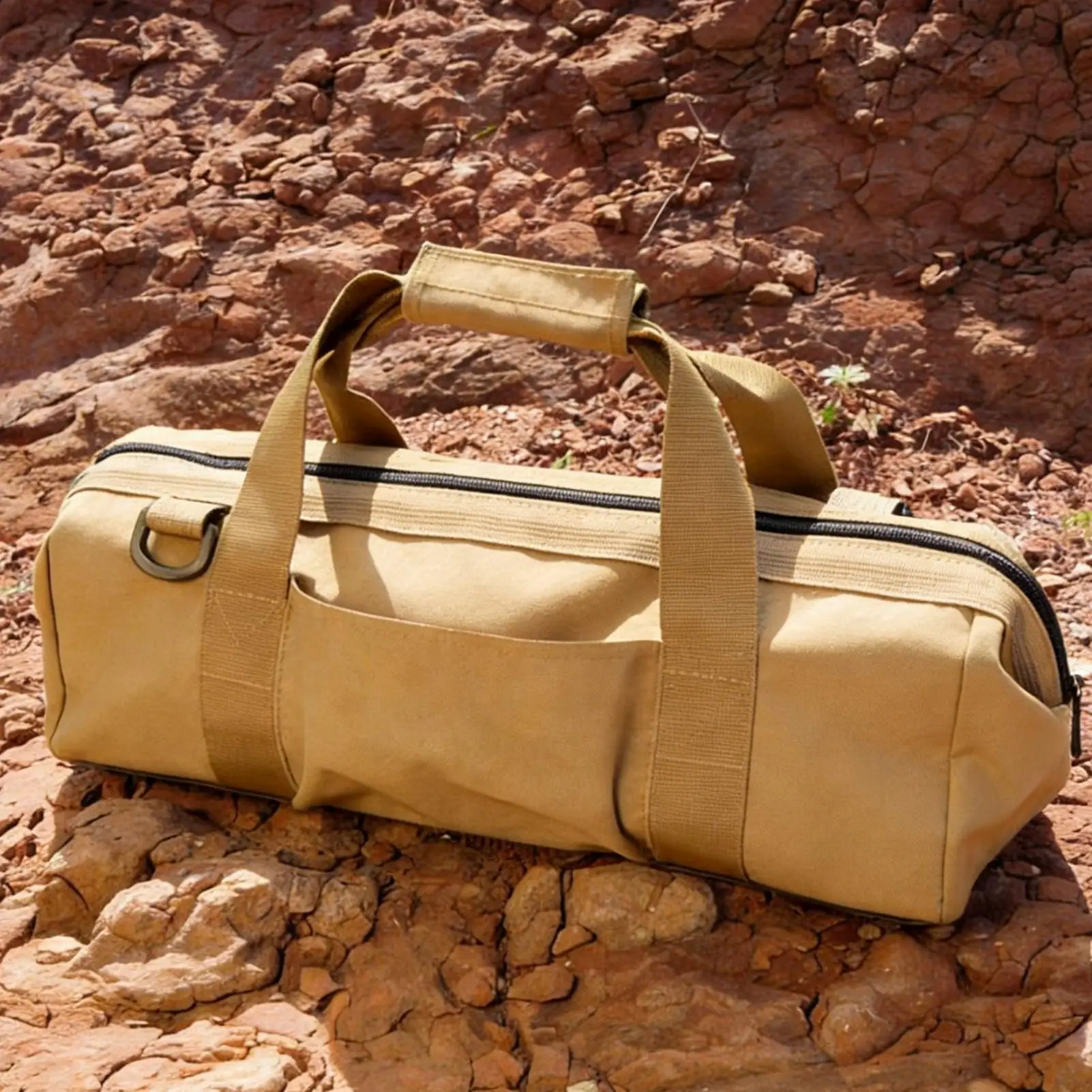 

Набор аксессуаров для кемпинга на открытом воздухе, 1 шт., включая веревку для палатки, колышки для крепления к земле, сумку для хранения инструментов, портативную цилиндрическую сумку большой вместимости для кемпинга.