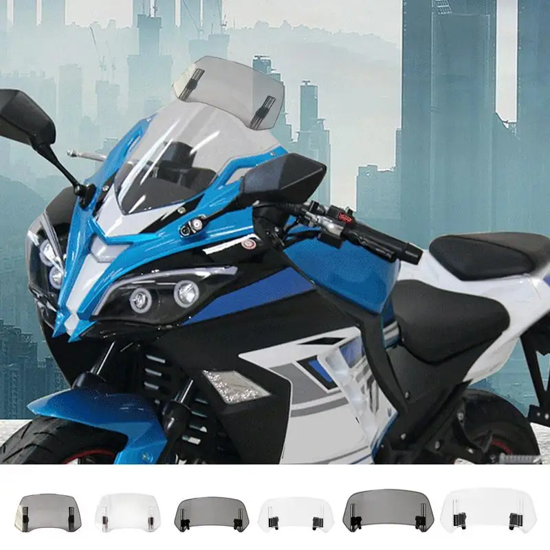 Motorcycle Windshield Wind Deflector Motorbike Adjustable Windshield Spoiler Deflector bike Windshield Windscreen Deflector