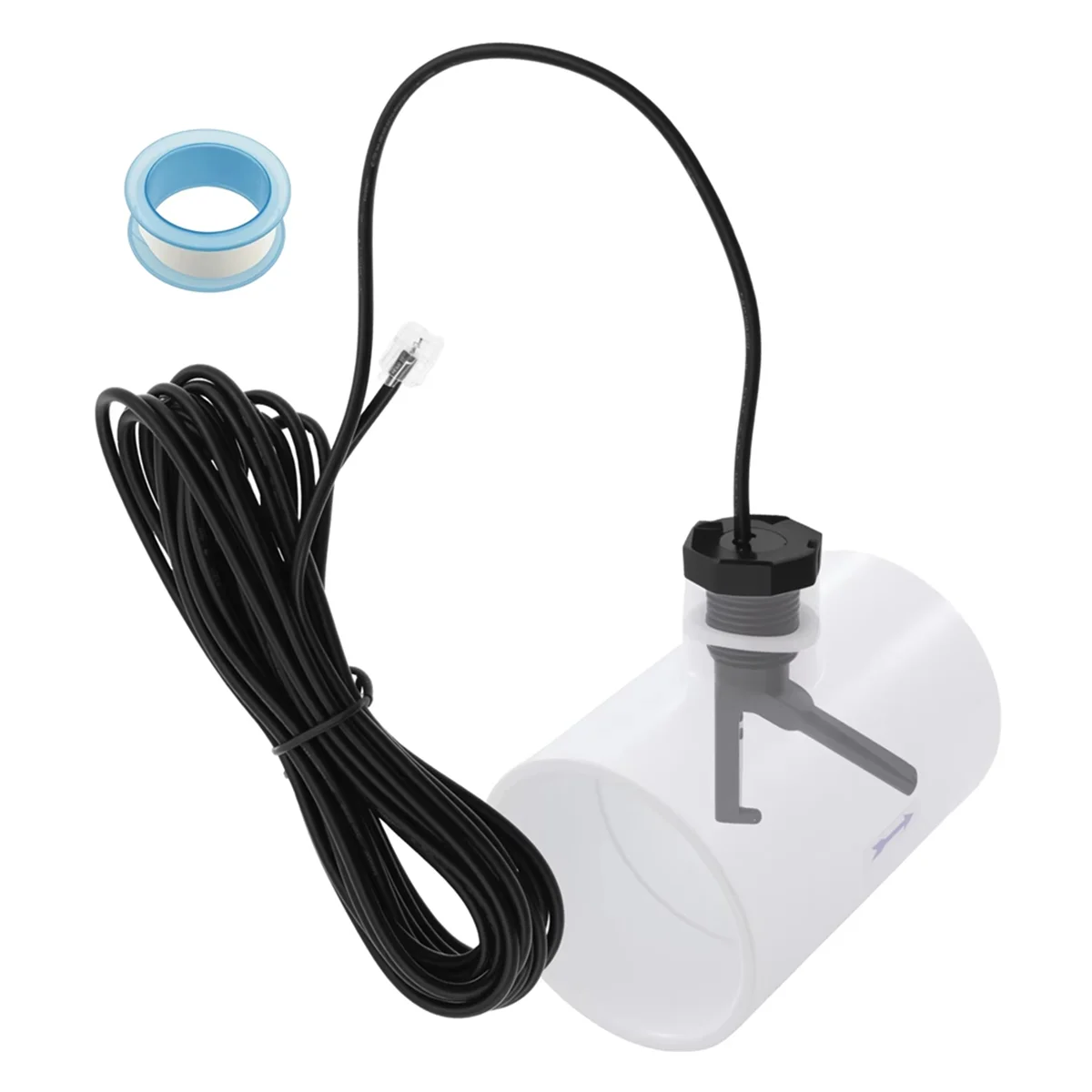 

N17R Flow Switch Assembly Automatic Pool Flow Sensor with 15 Foot Cable Reusable Pool Sensor Easy to Install for Salt System