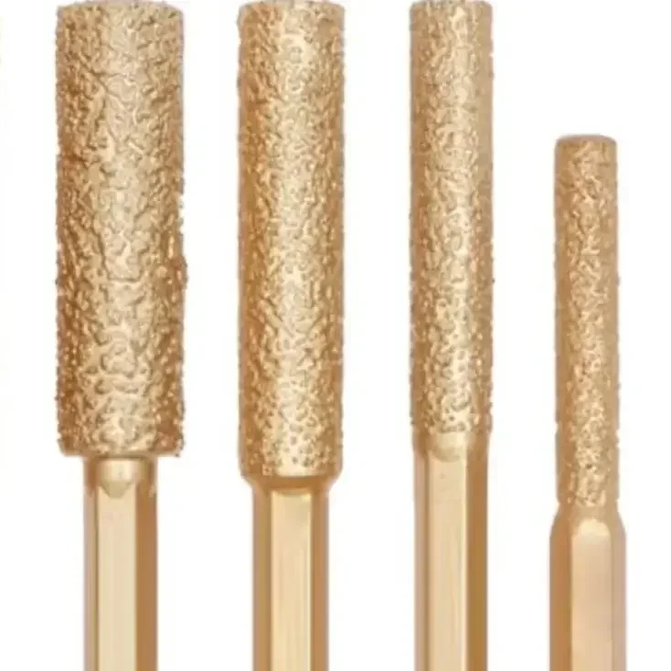 

2-in-1 Grit Drill Bit Set For Tiles Glass Marble Granite 6/8/10/12/14mm With 1/4" Hex Shank Self-Lubricating Core