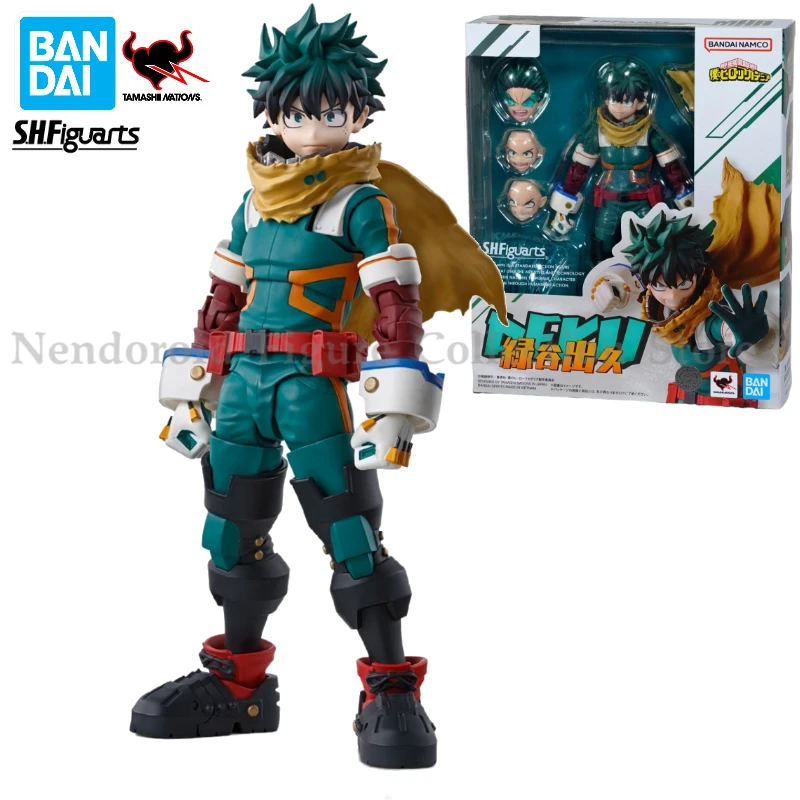 In stock Bandai S.H.Figuarts SHF My Hero Academia Midoriya Izuku Anime Action Figure Toy Gift Model Collectible Hobby