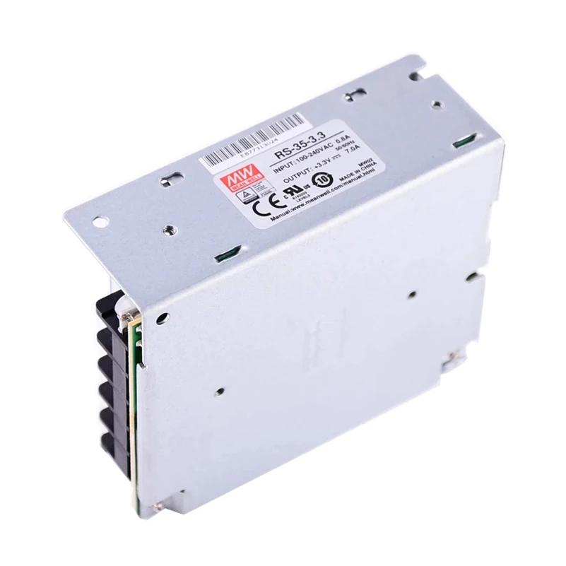 Meanwell RS35 Chuyển Đổi Nguồn Điện 35W Đĩa Đơn Đầu Ra DC 3.3V 5V 12V 15V 24V 48V Có Nghĩa Là Cũng MW RS-35