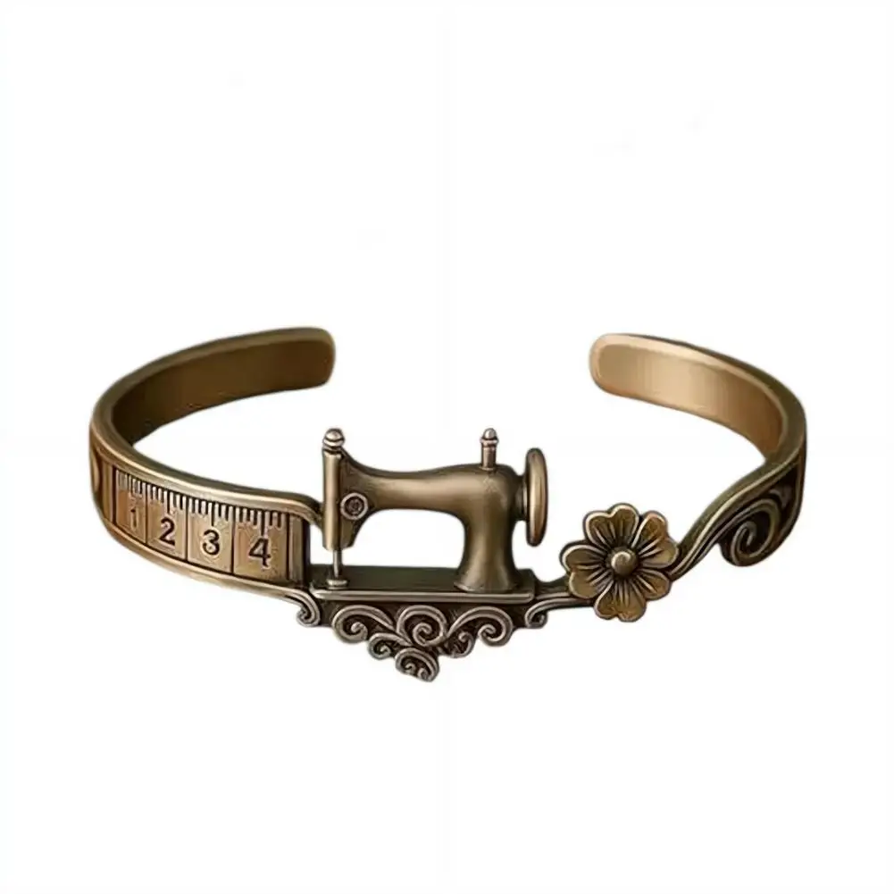 

Machine Themed Bracelet Sewing Machine Inspired Handmade Craft Bracelet Vintage Elegant Jewelry Gift For Craft Lovers