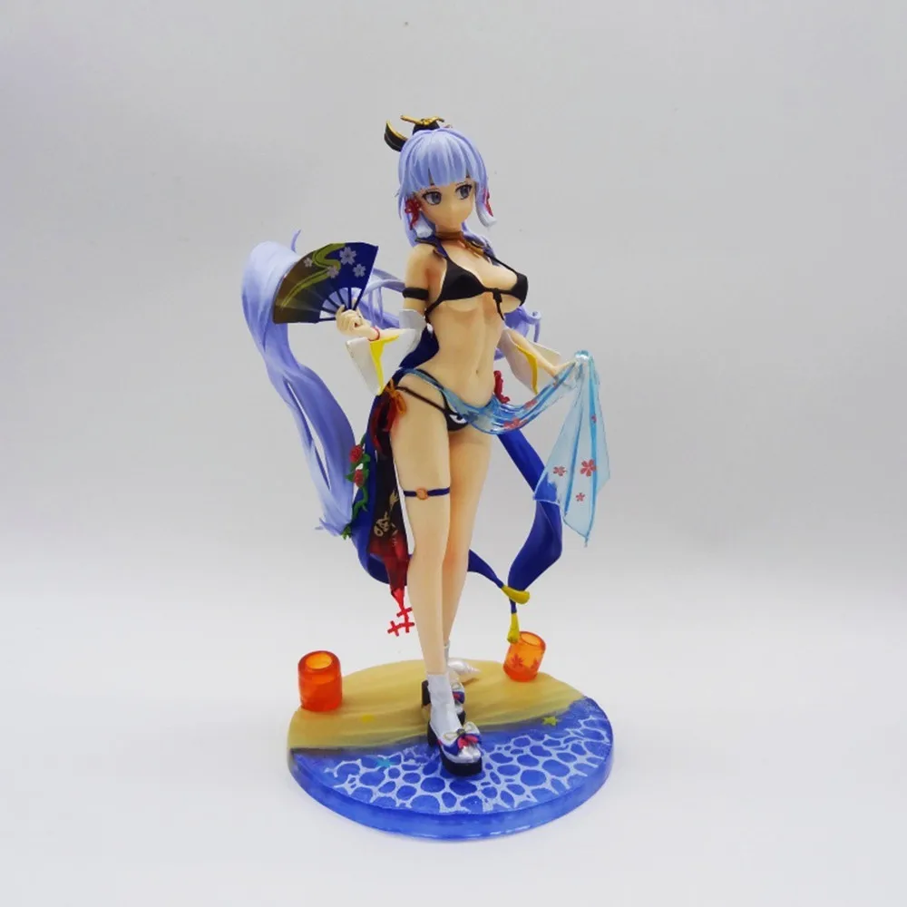 25CM Anime Genshin Impact Game Figure Kamisato Ayaka PVC Action Figure Collection Model Doll Child Kid Gifts