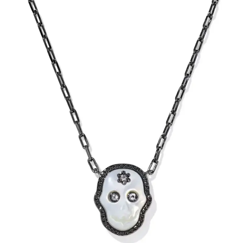 

YEEVAA Halloween Skeleton Short Pendant Necklace/Stud Earrings for Women, Fashion Jewelry, Unique Gifts