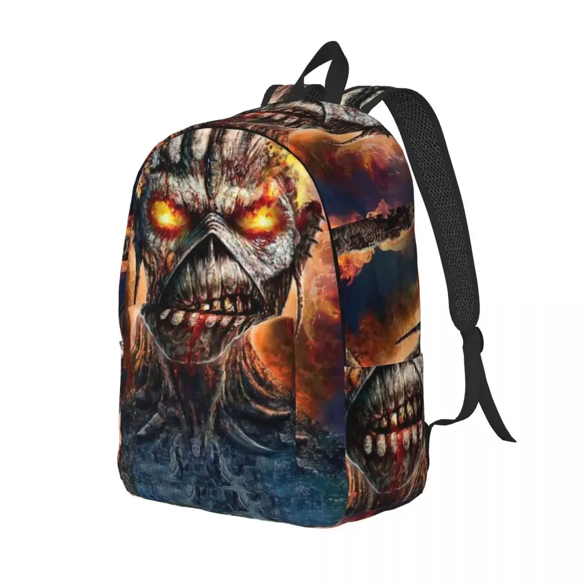 Iron Maidens Music Rock Band Backpack for Men Women Teenage Student Business Daypack College Canvas Bags Outdoor