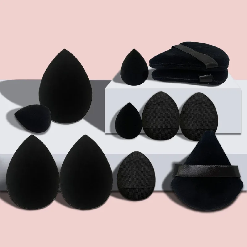 12pcs Small, medium and large combination set Makeup Puff Essential for beginners Cosmetic Puff Set Makeup Foundation Sponge