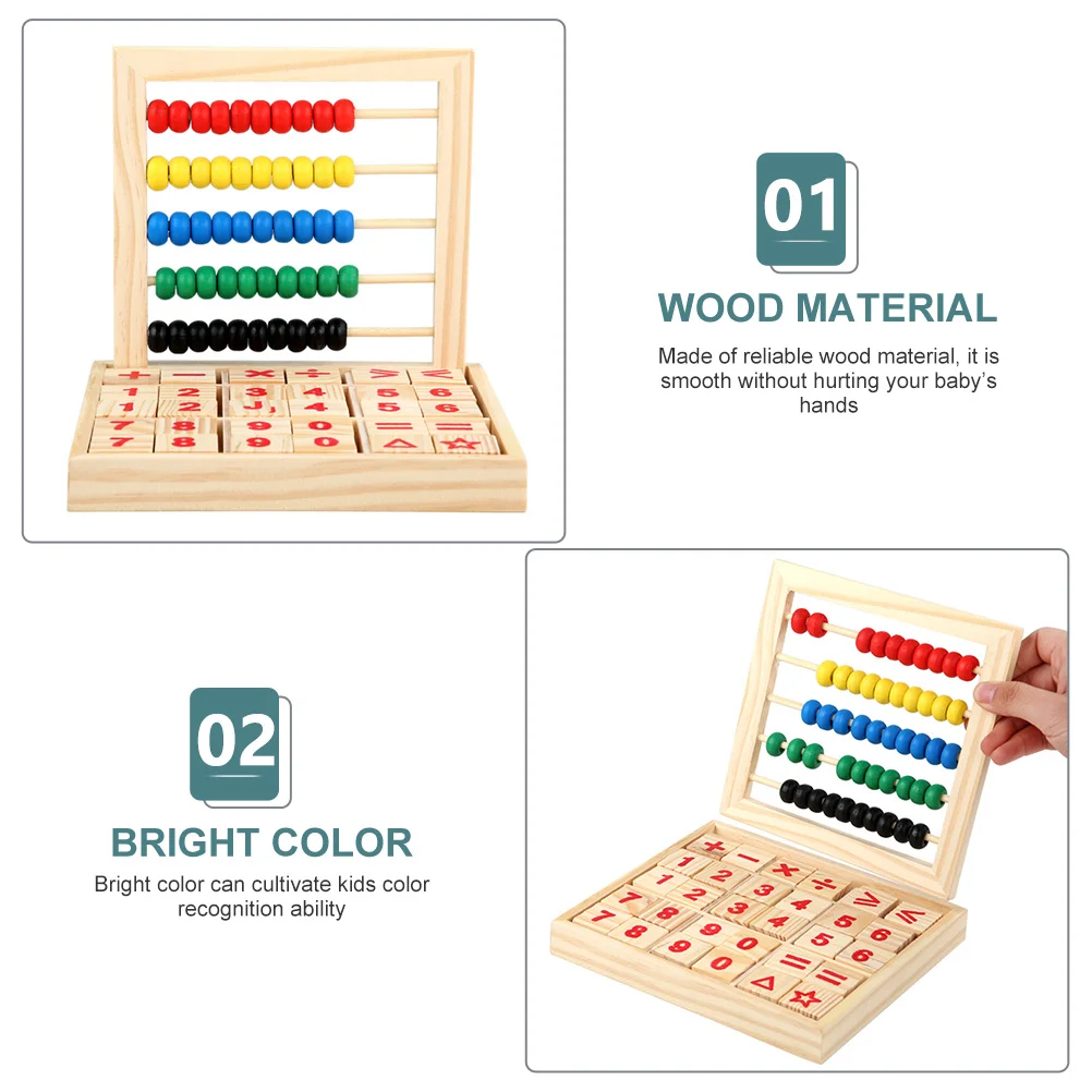 Rack de cálculo cognitivo matemática aprendizagem número brinquedo blocos de construção para crianças ábaco brinquedo