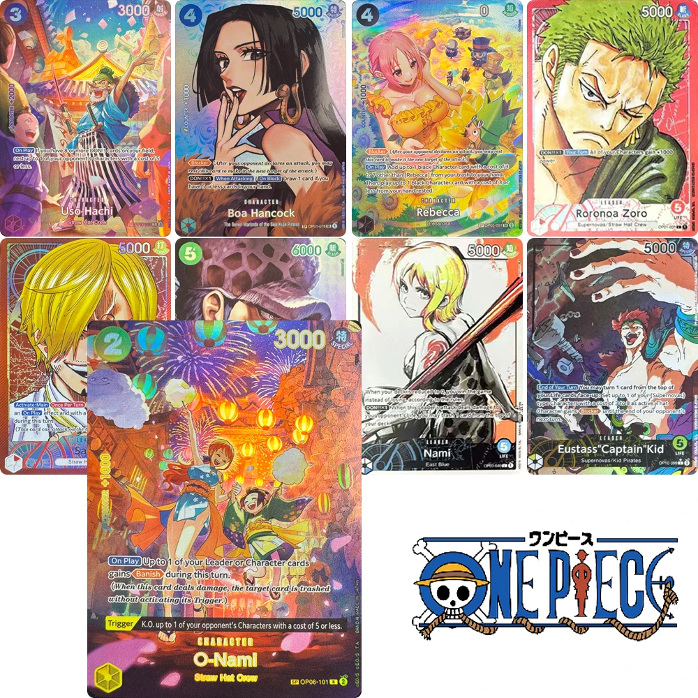 Anime characters ONE PIECE Boa Hancock Monkey D Luffy DIY Homemade Xtreme leader Collection card Christmas birthday gift toys