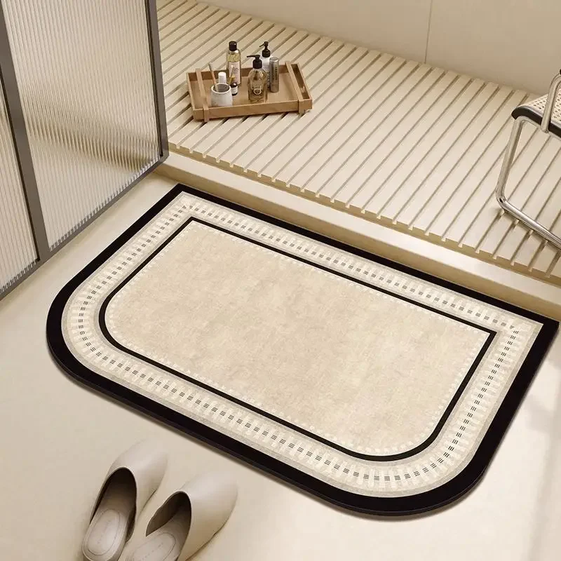 سجادة أرضية ناعمة ماصة للأرضيات، سجادة باب الحمام، سجادة قدم مضادة للقاذورات ومضادة للانزلاق، تجفيف سريع للمطبخ #1