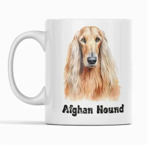 Afghan Hound Dog Breed Mug 11oz White Ceramic Dog Lover Gift For Him or Her