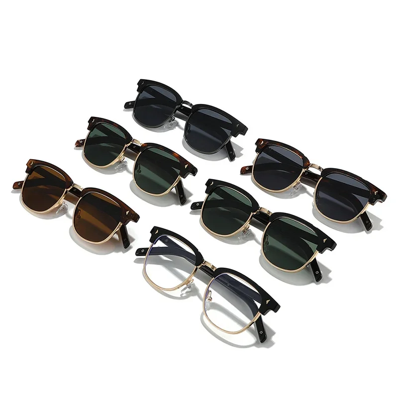 JNPCXI Neue Vintage Quadratische Sonnenbrille Damen Mode-Schattierungen UV400 Herren Marken-Designer-Sonnenbrille – Detail 3