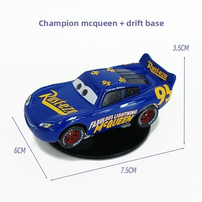 Pixar Cars 3 - Lightning McQueen Drehbares Drift-Ornament für Armaturenbrett und Mittelkonsole, Innendekoration, Spielzeug, Überraschungsgeschenk für Fahrer – Detail 5