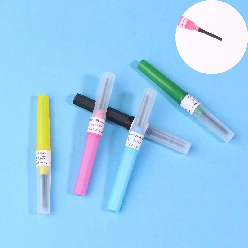 10Pcs Disposable Direct Insertion Blood Collection Needle Pet Vein Blood Collection Device