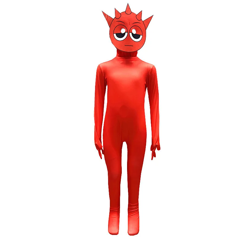 Костюм для косплея Raddy Funbot Pinki, обтягивающий цельный костюм для детей и взрослых, коробка для ролевых игр, комбинезоны для вечеринки на Хэллоуин, одежда