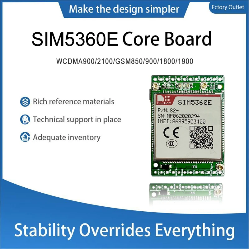 SIMcom SIM5360E Core Board SIM5360E Development Board WCDMA900/2100/GSM850/900/1800/1900