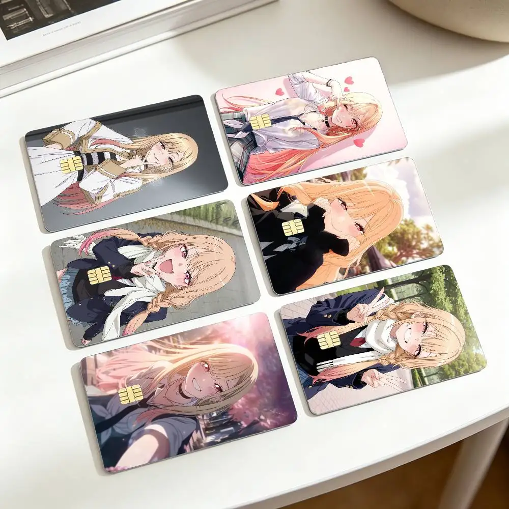 

My Dress Up D-Darling Marin Kitagawa HD Waterproof Card Skins Protective Stickers for Credit Bank Game Cards