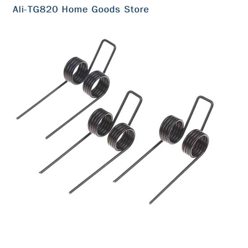 [TG820]3Pcs Wire 1.2*11mm ﻿Black Plated Spring Replacement Steel Double Torsion Spring Industrial Machinery DIY Torsion Spring