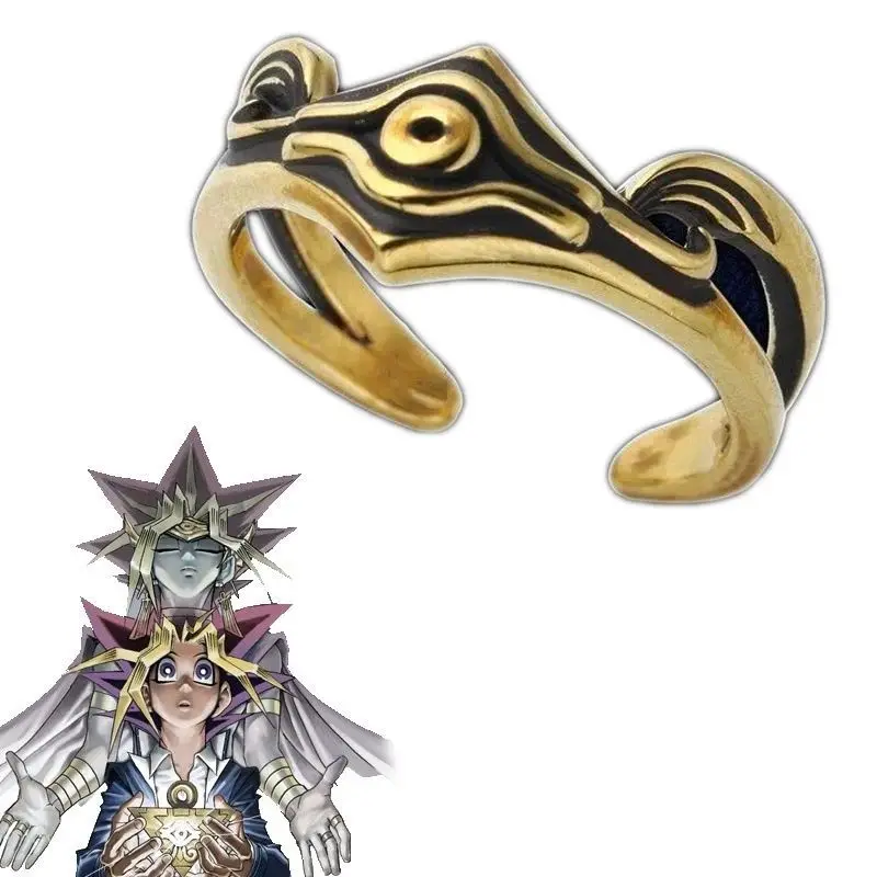 Anime Game Yu-Gi-Oh! Seto Kaiba Cosplay Ring Adjustable Opening Rings Jewelry Halloween Party Accessories