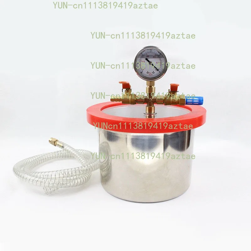 NEW Vacuum degassing chamber 3L stainless steel 20CM diameter epoxy resin vacuum defoaming barrel 12MM thickness acrylic cover