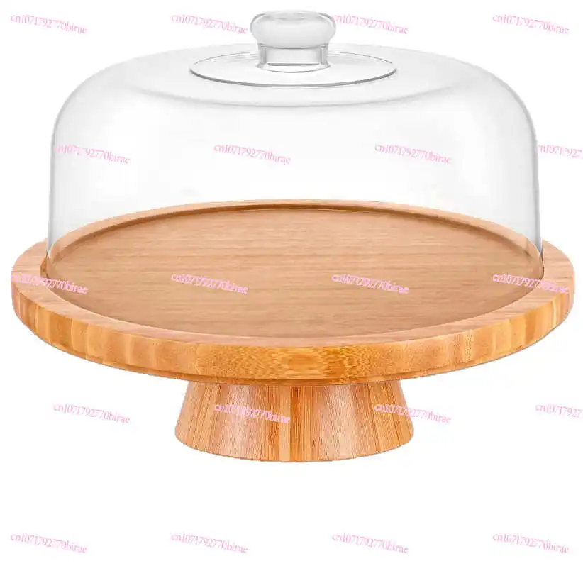 

Tall Cake Plate Wooden Dessert Cake Display Stand Round Pastry Cheese Plate Party Decorative Fruit Plate