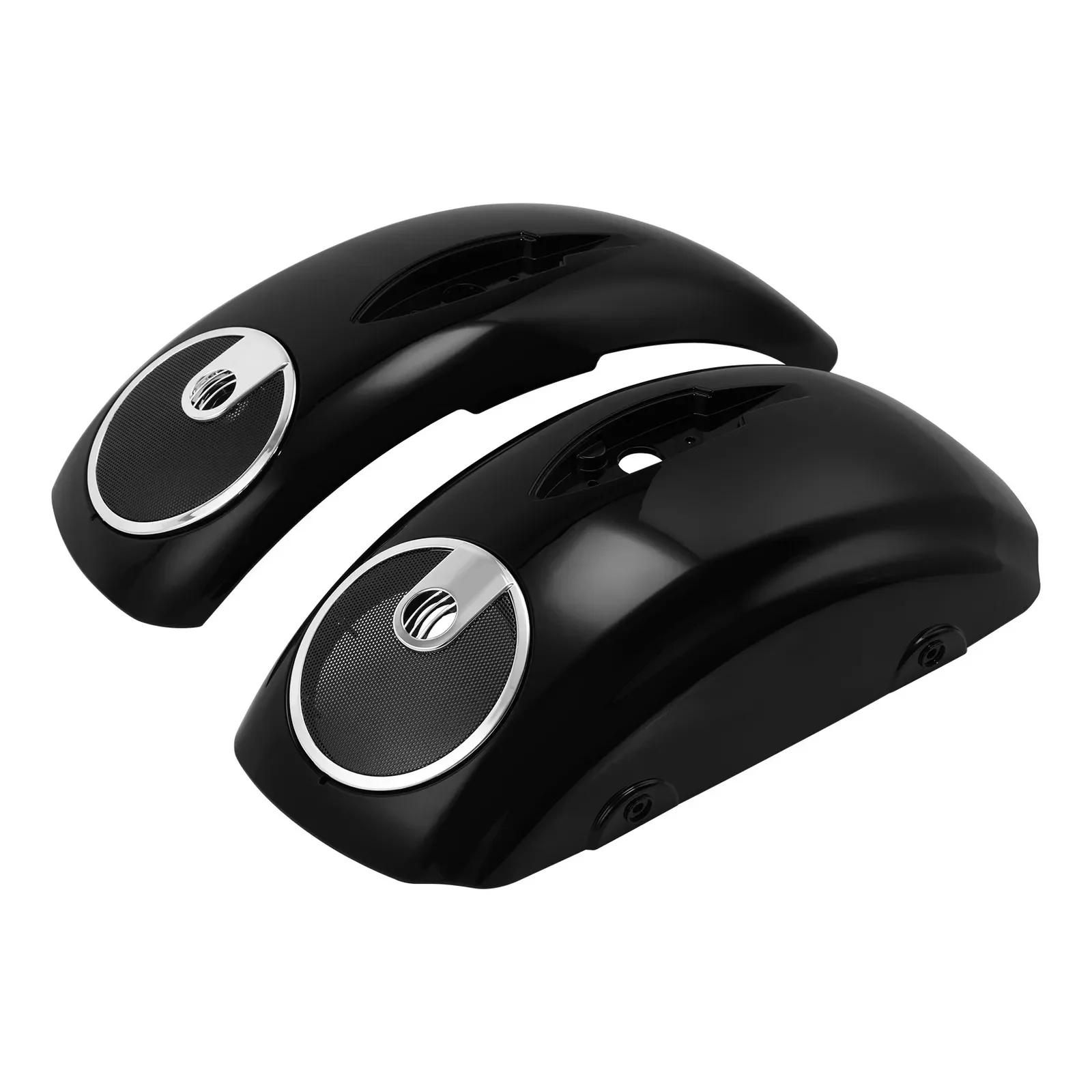 

Motorcycle Hard Saddlebag Lids 6.5" Speaker Cutout For Indian Chieftain 2014-2018 Roadmaster Springfield Dark Horse