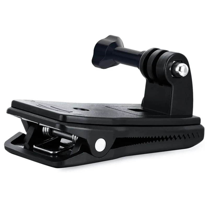 A23F-360 Rotary Action Currency Cam Sports Camera Quick Clip Backpack Strap Mount Clamp Holder