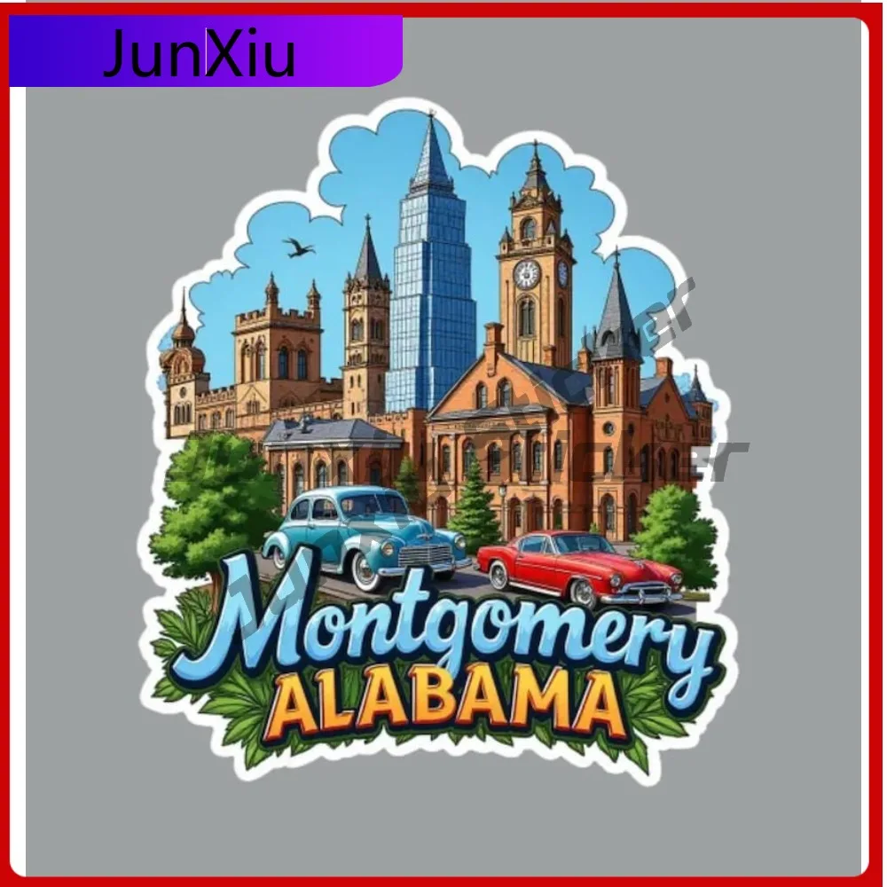 

Montgomery Alabama Vacation Sticker Car Cover Suv Truck Fridge Or Laptop Pickup Camper Car Body Tents Outdoor Camping Decals Pvc