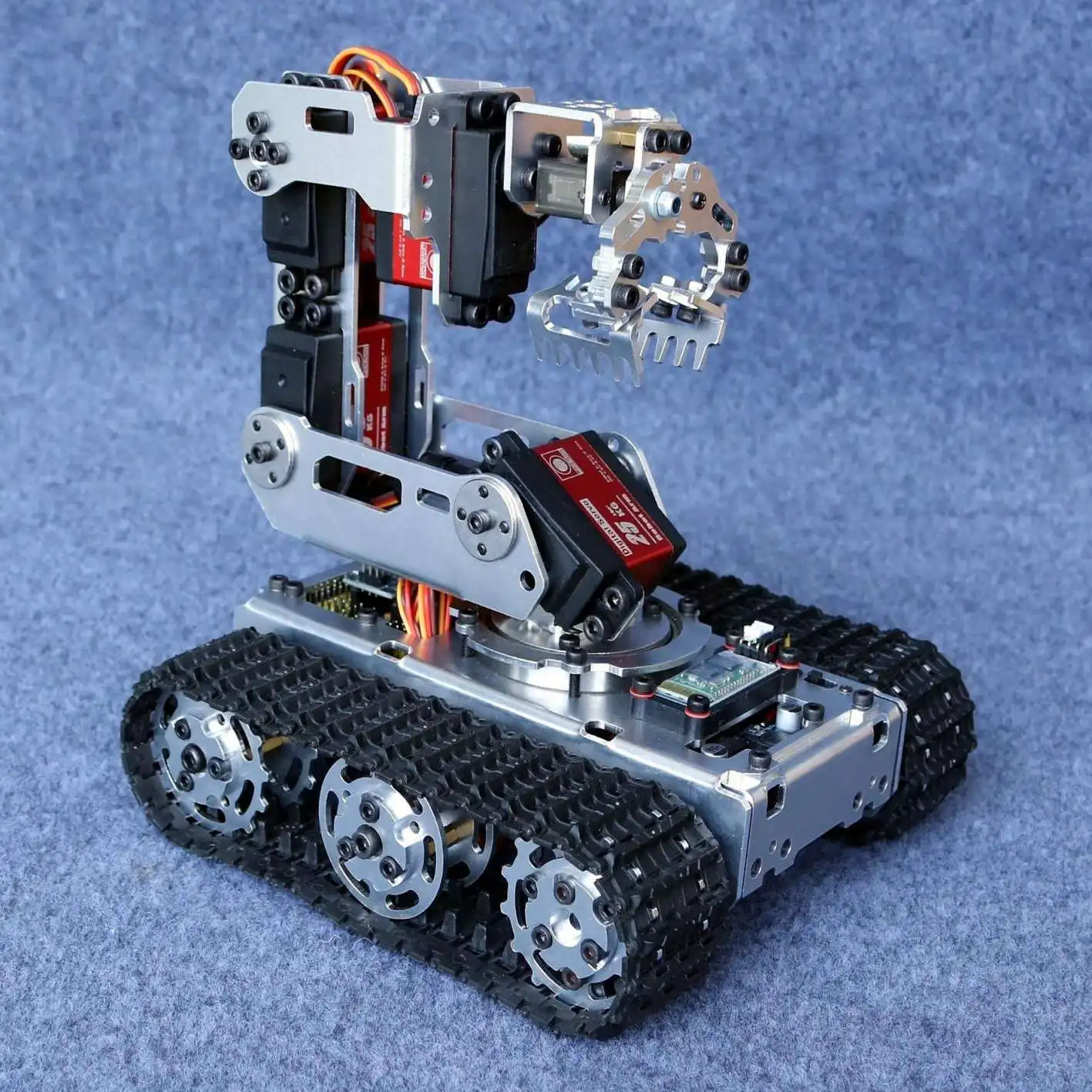 Mobiler Roboterarm, Roboterarm DIY-Roboter Arduino Roboterarm-Kit, Klauenroboter A