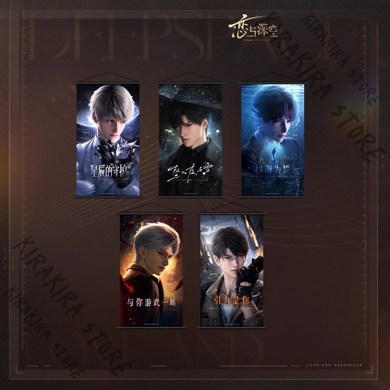 

Cosplay Love and Deepspace Rafayel Zayne Xavier Sylus Caleb Linkage Series Wall Hangings Cartoon Official Decor Picture Xmas