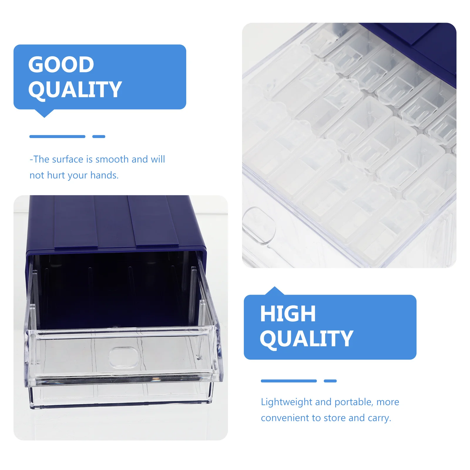 

1Set Diamond Storage Box Plastic Organizer Small Beads Jewelry Manicure Rhinestone DIY Embroidery Tool Case Glitter Sequin