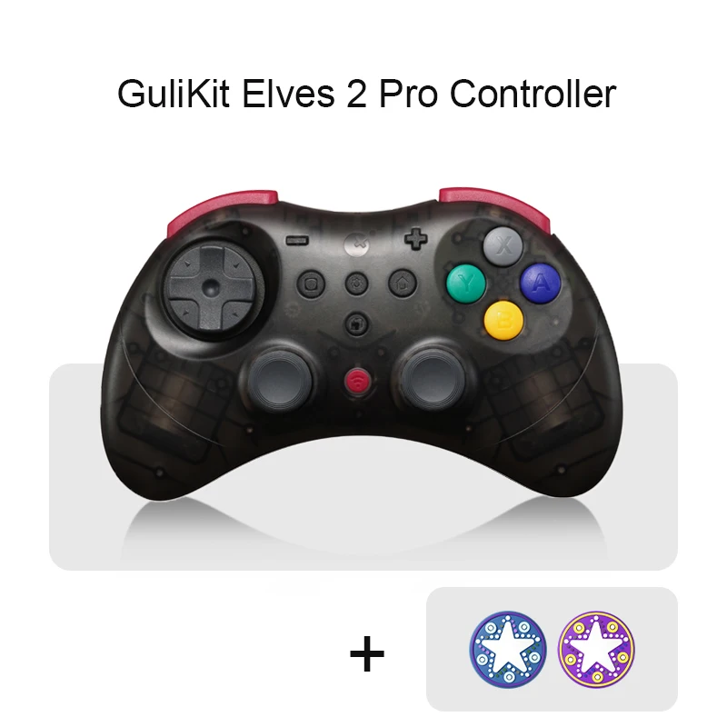 GuliKit Elves 2 Pro draadloze gamingcontroller voor Switch 2, Windows, iOS en Android, Hall-joysticks, 1000 Hz pollenfrequentie gamepad