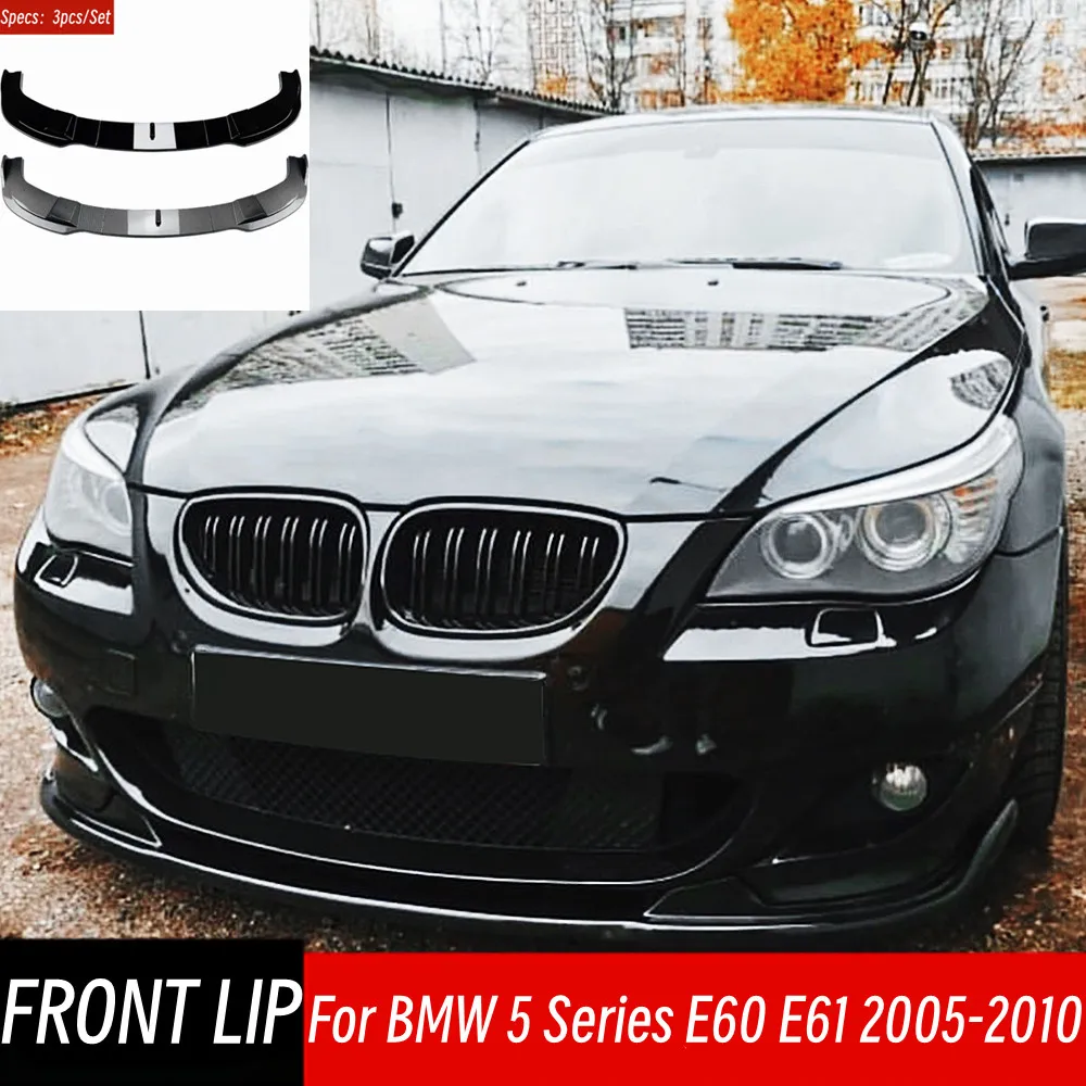 

For BMW 5 Series E60 E61 525i 530i 540i 550i M Sport 2005-2010 Front Bumper Splitter Lip Chin Spoiler Diffuser Car Accessories